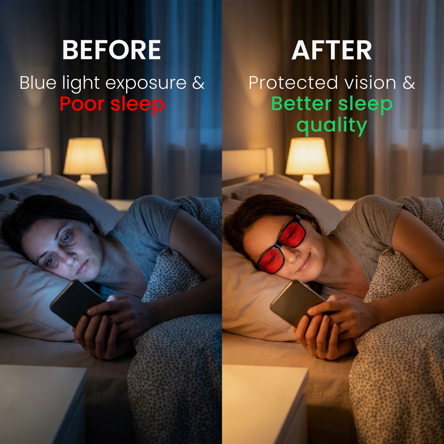 Unisex blue light blocking glasses by Redsense